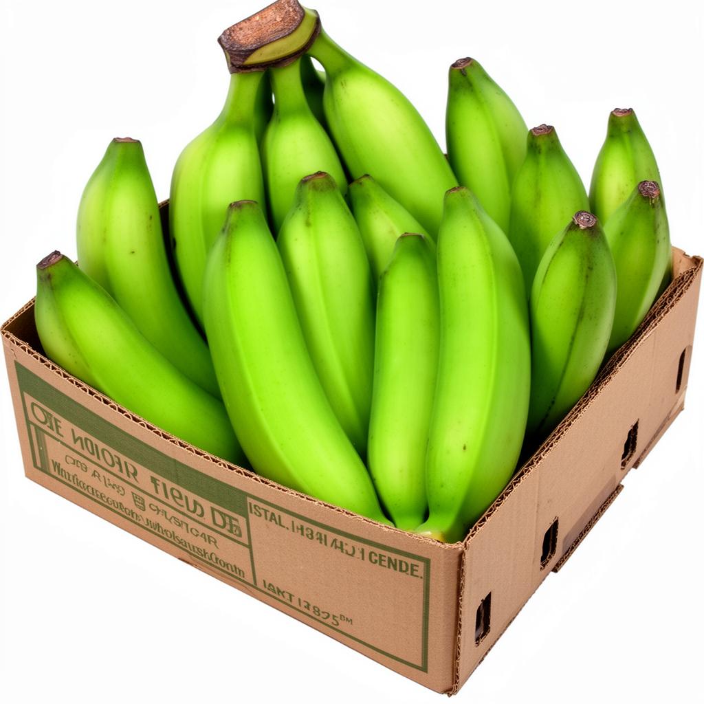 Wholesale green bananas in cardboard box — nationwide produce distributor
